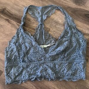 Kimchi Blue Lace Blue Bralette Size Medium